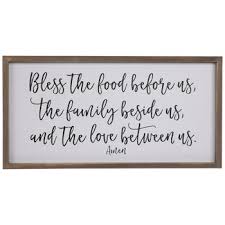 Bless The Food Wood Wall Decor Hobby