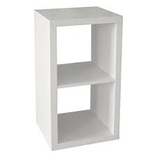 2x1 Tier Wooden Cube Bookcase Bookshelf