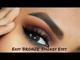 easy bronze smokey eye tutorial