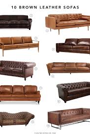 10 beautiful brown leather sofas