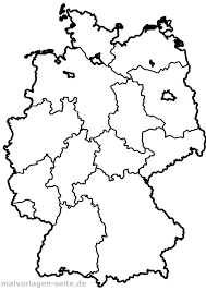 Umriss deutschland zum ausdrucken : Wie Heissen Die 16 Bundeslander Von Deutschland Und Ihre Hauptstadte Landkarte Deutschland Deutschlandkarte Karte Bundeslander