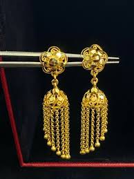ethnic jhumki stud earrings