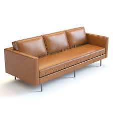 west elm axel sofa 3d model 10