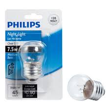 Philips 7 5 Watt S11 Incandescent Clear Night Light Bulb Night Light Bulbs Light Bulb Incandescent Light Bulb