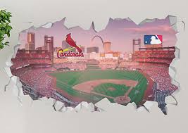 Busch Stadium St Louis Cardinals Smashed 3d Wall Decal Sticker Decor Mural Op106 Ebay