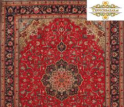 tabriz persian carpet with silk
