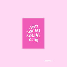 anti social social club pink wallpaper