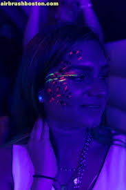 blacklight face painting party