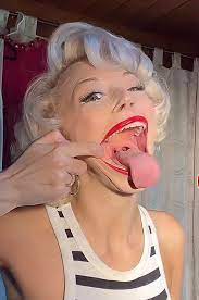 Pinup pixie is something special : r/MouthWideOpen