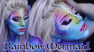rainbow mermaid makeup tutorial you