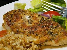 Baked Chicken With Mayo Parmesan Cheese And Breadcrumbs gambar png