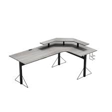 Best reviews guide analyzes and compares all gaming l desks of 2021. Jamesdar 78 In L Shaped Gray Black Computer Gaming Desk With Shelf Jcdes111 The Home Depot