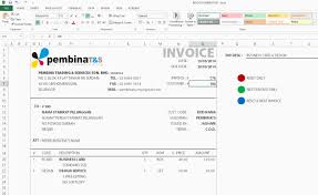 Sistem Invois Automatik Excel Macro Enabled Workbook Grafik Malaya