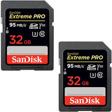 This test covers the 128gb capacity sdxc card the extreme pro 170mb/s 128gb card performance was evaluated using usb memory card readers. 2 Pack Of Sandisk Extreme Pro Sdxc 32gb Uhs 1 Memory Card Up To 95 90mb S Read Write Speed Sdsdxxg 032g Ancin Walmart Com Walmart Com