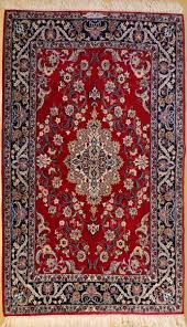 Persian Silk And Wool Isfahan Carpet
