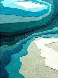 water waves carpet by edward fields