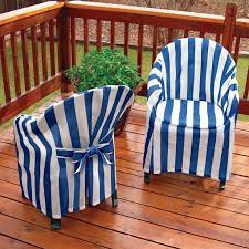 Striped Patio Chair Cover With Cushion