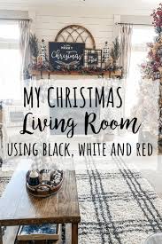christmas living room using plaids