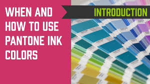 When And How To Use Pantone Ink Colors When Screen Printing