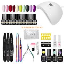 manicure set for nail extensions gel