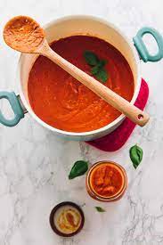 homemade tomato sauce with roasted