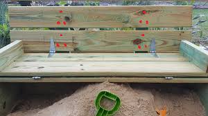 Diy Sandbox With Fold Out Bench Seats