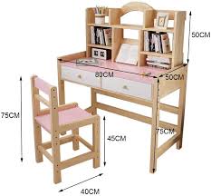 Billy is a modern bookcase, now more customisable and used in many more ways than just for books. Amazon Com Wooden Student Desk And Chair Set With Drawers And Bookshelves Height Adjustable Children Study Table Students Interactive Workstation Writing Desk Desktop Storage For Boys And Girls Pink Kitchen Dining