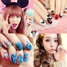 6 sheets mickey mouse nail art stickers