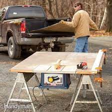 build a portable table saw table diy