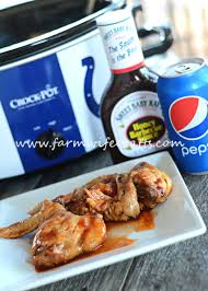 slowcooker honey bbq wings the