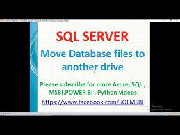 move data files to another drive in sql