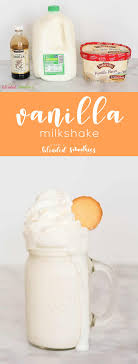 vanilla milkshake simply blended
