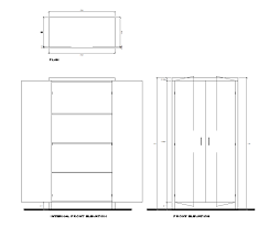 storage cabinet cad drawing