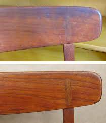 cleaning and oiling teak modern chair