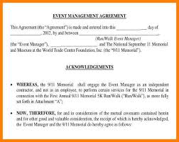 5 Event Contract Agreement Sample 415731603874 Event Agreement