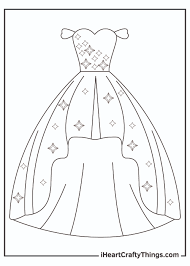 Cute unicorn coloring pages for kids: Printable Dress Coloring Pages Updated 2021