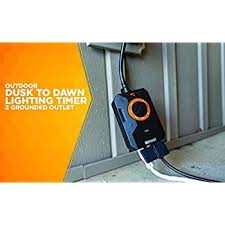 outdoor dusk to dawn lighting timer