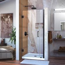 Frameless Hinged Shower Door In