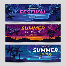 summer festival banner template 7777468