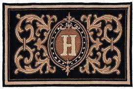 rug mon226h monogram area rugs by