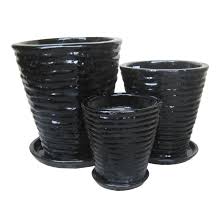 Shop for ceramic pots outdoor garden online at target. Creative Wholesalers Wavy Round Shinny Black Glazed Ceramic Pot Flower Outdoor Large Garden Planters Pottery Buy Shinny Glazed Outdoor Ceramic Pot Large Clay Planter Pots Sale Tall Ceramic Outdoor Pots Product On Alibaba Com