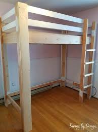 how to build a loft bed with desk and