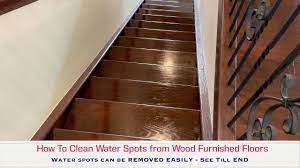 how to clean water spots on wood floor