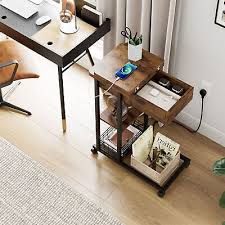 C Shaped Tv Tray Mobile End Table