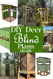 21 diy deer blind plans for hunting diys