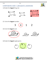 This page offers free printable math worksheets for kindergarten levels. Printable Kindergarten Math Worksheets Comparing Numbers And Size