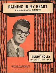 Image result for buddy holly raining in my heart 45