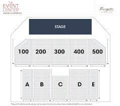 seating chart borgata event center