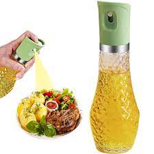 Amazon.com: 橄欖油噴霧器適用於烹飪油先生噴霧瓶適用於氣炸鍋烹飪油噴霧器廚房小工具適用於沙拉燒烤烘烤燒烤260 毫升(綠色) :