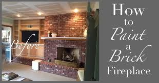How To Paint A Brick Fireplace Edith